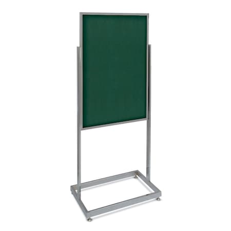 United Visual Products Sliding Door Indoor Enclosed Corkboard, 4 UV9025ACS4824-GOLD-KEYLIME